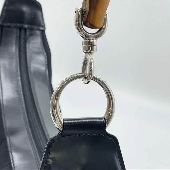Auth GUCCI Bamboo Nylon Black
 Handbag - Picture 12 of 14